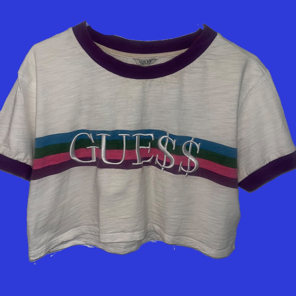 A$AP Rocky x Guess crop tee